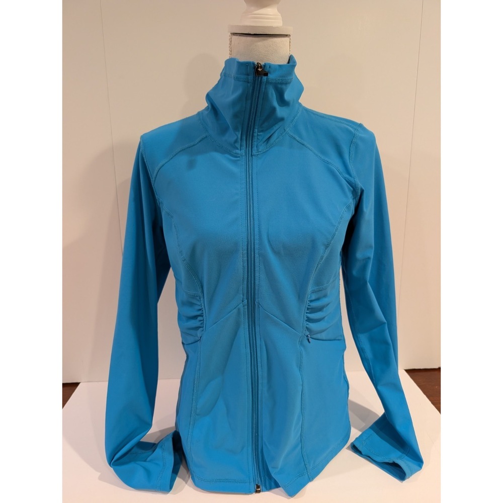 Xersion Women's Track Jacket Full Zip Lightweight Athletic Size Small Blue